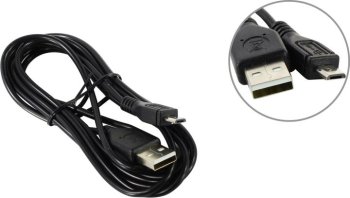 Кабель Гарнизон <GCC-mUSB2-AMBM-1.8M> USB 2.0 AM-->micro-B 1.8м