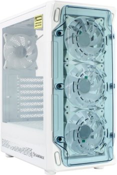 Корпус Miditower GameMax <StarLight 2 AW White> ATX без БП, с окном