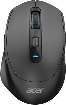 Мышь беспроводная Acer OMR504 черный оптическая 3200dpi silent BT/Radio USB 4but (ZL.MCE11.01D)