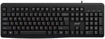 Клавиатура Acer OKW500 черный USB Multimedia (ZL.KBDEE.01T) кабель 1.8м