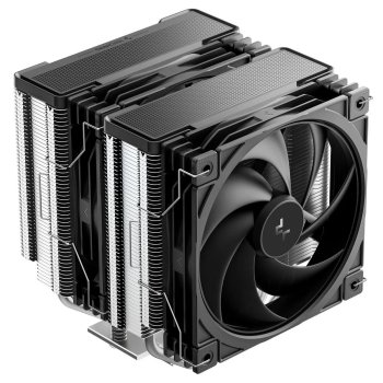 Вентилятор для процессора DEEPCOOL AG620 G2 LGA1954/1851/1700/AM5/AM4 (9шт/кор, TDP 270W, PWM, DUAL Black Fan 120mm, 6 тепл. трубок, черный) RET