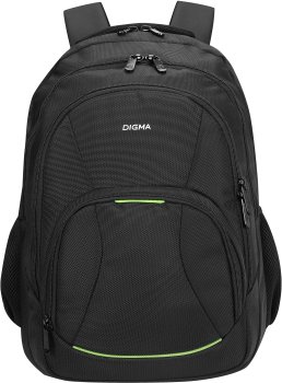 Рюкзак для ноутбука 15.6" Digma Stash S1 черный полиэстер (DGBP15S1BK)