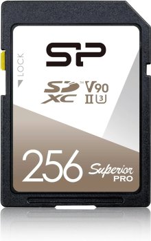 Карта памяти SDXC 256GB Silicon Power SP256GBSDXJA2V10 Superior Pro V90 w/o adapter