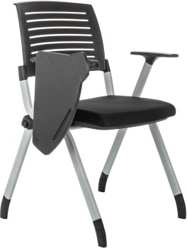 Стул Бюрократ X-Click-PP черный со столиком на ножках металл серый