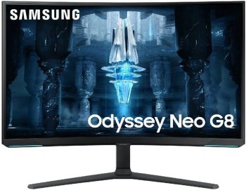 Монитор Samsung 32" Odyssey Neo G8 S32BG850NMXUE белый VA LED 16:9 HDMI полуматовая HAS Piv 1000000:1 350cd 178гр/178гр 3840x2160 240Hz FreeSync Premi