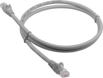 Кабель UTP Lanmaster LAN-PC45/U6-1.0-GY UTP RJ-45 вил.-вилка RJ-45 кат.6 1м серый LSZH (уп.:1шт)