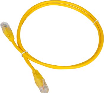 Кабель UTP Lanmaster TWT-45-45-1.5-YL UTP RJ-45 вил.-вилка RJ-45 кат.5E 1.5м желтый ПВХ (уп.:1шт)