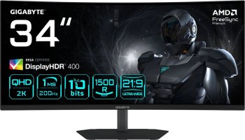 Монитор 34" Gigabyte G34WQC2 EK