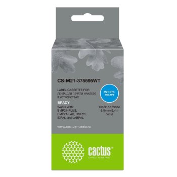 Картридж Cactus CS-M21-375595WT черный для Brady BMP21-PLUS, BMP21-LAB