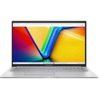 Ноутбук Asus VivoBook 17 X1704VA-AU1105 [90nb13x1-m00mr0] Silver 17.3" {FHD Core 3 100U/16384Mb/512PCISSDGb/noOS}
