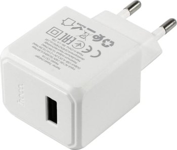 Зарядка USB-устройств Hoco CS11A Set White <603614> USB (Вых. DC5V, 10.5W, USB, Кабель USB-C)