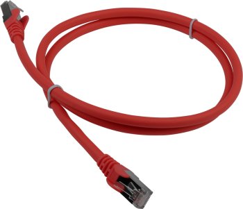 Кабель FTP Lanmaster LAN-PC45/S6A-1.0-RD FTP RJ-45 вил.-вилка RJ-45 кат.6A 1м красный LSZH