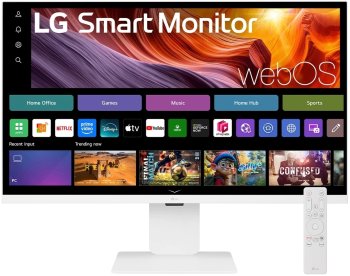 Монитор 31.5" LG UltraFine 32U830SA-W IPS 3840x2160, 60 Гц, 5 мс, 16:9, 400 кд/м², 2xHDMI 2.0, USB-C (65 Вт), USB Hub (2x USB 3.0), 3.5 Jack, HDR10, д