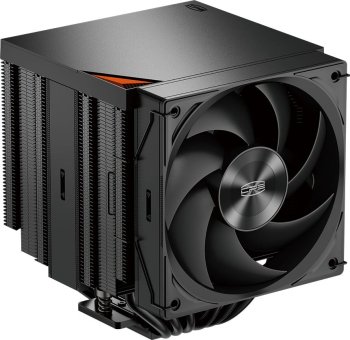 Вентилятор для процессора PCCooler RZ620Pro TC BK (265W, 4-pin PWM, 160mm, Al/Cu, 6x6mm, 2x120mm, 80CFM, 36.2dBA, 2400RPM, S: 1851/1700/1200/115X, AM5