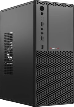 Корпус Accord ACC-1605B черный без БП mATX 2x80mm 2x120mm 2xUSB2.0 audio