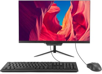 Моноблок Digma dm23p3-8dxw0223.8" Full HD i3 12100 (3.3) 16Gb SSD512Gb UHDG 730 Windows 11 Pro GbitEth WiFi BT 90W клавиатура мышь Cam черный 1920x108