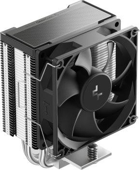 Вентилятор для процессора Deepcool AG300 G2 Soc-AM5/AM4/1200/1700/1851 серебристый/черный 4-pin 18-31dB Al+Cu 150W 350gr Ret (R-AG300-BKAMMG2)