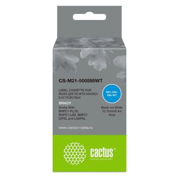 Картридж Cactus CS-M21-500595WT черный для Brady BMP21-PLUS, BMP21-LAB