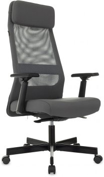 Кресло эргономичное Бюрократ T-995 серый TW-04 Neo Grey сетка/ткань с подголов. крестов. металл черный