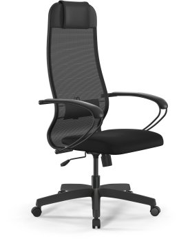 Кресло эргономичное Метта ErgoLife Set 11 черный сиденье черный сетка с подголов. крестов. пластик хром