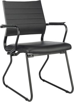 Кресло офисное Бюрократ CH Balance-AV Line черный экокожа полозья металл черный