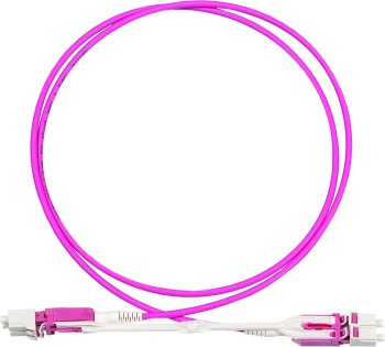 Кабель волоконно-оптический Lanmaster LAN-2LC-2LC/OS2H-1.0 2x9/125 OS2 LC дуплекс-LC дуплекс 1м LSZH желтый