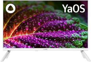 Телевизор-LCD 24" BBK 24LEX-7245/TS2C (W) Яндекс.ТВ Frameless белый HD 60Hz DVB-T2 DVB-C DVB-S2 USB WiFi Smart TV (RUS)