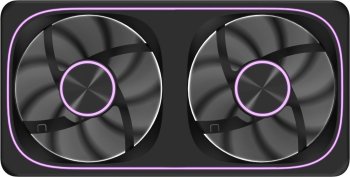 Вентилятор для корпуса Formula Air Fusion 2 ARGB 120х120x28 черный 4-pin 33.46дБ (упак.:2шт) (AIR FUSION 2 BK) Ret