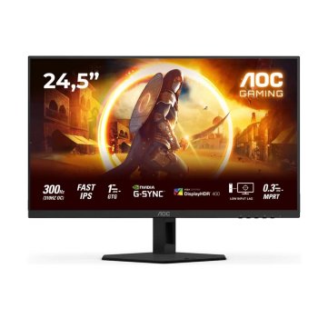 Монитор AOC 24,5" 25G4SRE, 16:9, Fast IPS, FHD, 1ms, 400cd, 300Hz, HDMI, DP