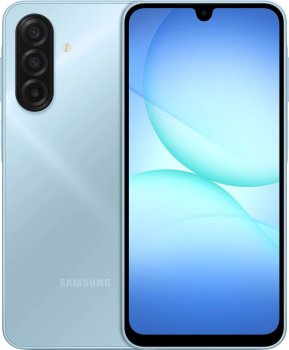 Смартфон Samsung SM-A175F Galaxy A17 128Gb 4Gb голубой моноблок 3G 4G 2Sim 6.7" 1080x2340 Android 15 50Mpix 802.11 a/b/g/n/ac NFC GPS GSM900/1800 GSM1
