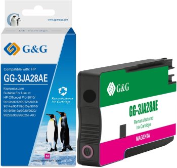 Картридж G&G GG-3JA28AE 963XL пурпурный (25.8мл) для HP OfficeJet Pro 9010/9010e/9012/9012e/9014/9014e/9015/9015e/9016/9019/9019e/9020/9022/9