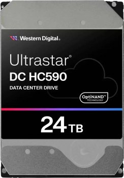 Жесткий диск WD SATA-III 24TB 0F65684 WUH722624ALE6L4 Ultrastar DC HC590 4KN (7200rpm) 512Mb 3.5"