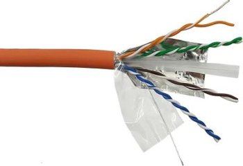 Кабель FTP Lanmaster LAN-6AFTP-LSZH-OR кат.6A FTP 4 пары 23AWG LSZH внутренний 305м оранжевый