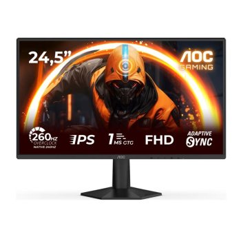 Монитор 24.5" AOC AGON 25G50Z Fast IPS, 1920x1080, 260Hz, 0.3ms, 300сd/m, 3000:1 | 2xHDMI(2.0), DP(1.4) | ExPSU, Vesa 100, Black