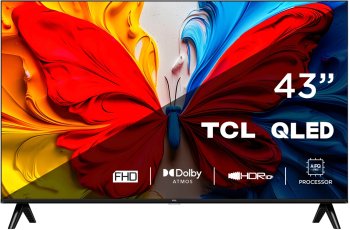 Телевизор-LCD QLED TCL 43" 43S5K-UZ черный FULL HD 60Hz DVB-T DVB-T2 DVB-C DVB-S DVB-S2 USB WiFi Smart TV