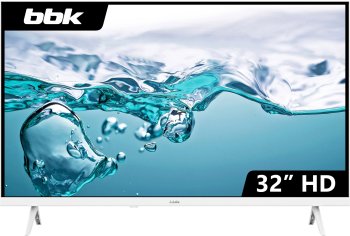 Телевизор-LCD 32" BBK 32LEM-1045/TS2C (W) белый HD 60Hz DVB-T2 DVB-C DVB-S2 USB (RUS)