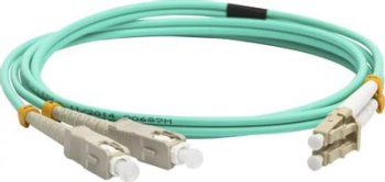 Кабель волоконно-оптический Lanmaster LAN-2LC-2SC/OM3-3.0 2x50/125 OM3 LC дуплекс-SC дуплекс 3м LSZH