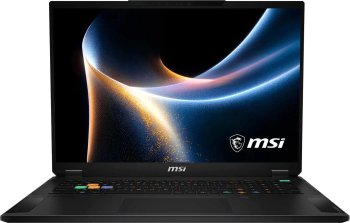 Ноутбук MSI Stealth 18 HX A2WI-083RU Core Ultra 9 290HX Plus 32Gb SSD2Tb NVIDIA GeForce RTX5080 16Gb 18" IPS UHD+ (3840x2400) Windows 11 Home black Wi