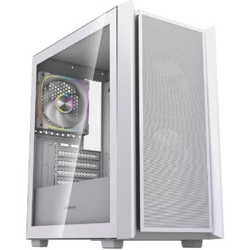 Корпус Powercase Mistral SM03 ARGB, Tempered Glass, 3x120mm ARGB PWM fans, белый, mATX (CMMSM03W-A3)