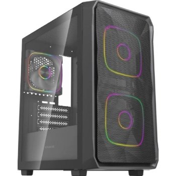 Корпус Powercase Mistral SM06 ARGB, Tempered Glass, 3x120mm ARGB PWM fans, чёрный, mATX (CMMSM06B-A3)