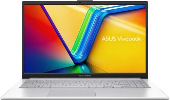 Ноутбук Asus Vivobook Go 15 E1504FA-BQ4328 Ryzen 5 40 16Gb SSD512Gb AMD Radeon 610M 15.6" IPS FHD (1920x1080) без ОС silver WiFi BT Cam (90NB0ZR1-M077