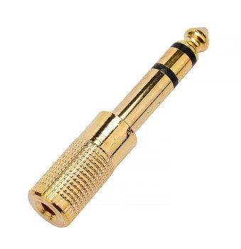 Переходник Cablexpert A-63M-35F, Jack6.3(M) на Jack3.5(F) стерео, золотой, пакет