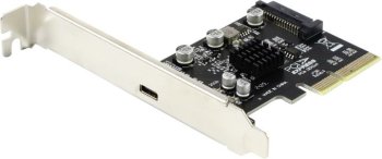 Контроллер ASIA <ASM3242 USB C PORT> PCI-Ex4, USB-C 1port-ext