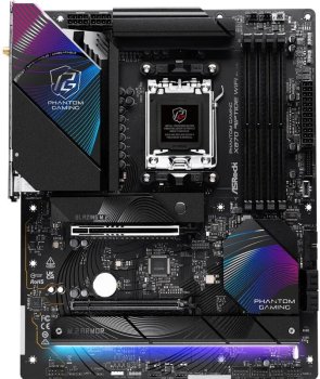 Материнская плата ASROCK B850M RIPTIDE WIFI, AM5, B850, 4*DDR5, 4*SATA, 3*M.2, 4*USB 2.0, 3*USB 3.2, Type-C, 2*PCIx16, 1*M.2 (Key E), HDMI+DP, mATX