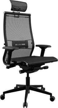 Кресло эргономичное Метта Samurai Black Edition New 2.0 черный сиденье черный сетка с подголов. крестов. полиамид черный