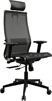 Кресло эргономичное Метта Samurai Black Edition 2.0 сиденье черный сетка с подголов. крестов. полиамид