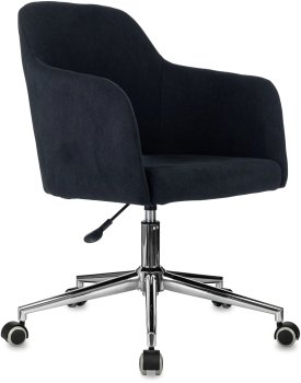 Кресло офисное Бюрократ CH-390SL черный Alfa Black крестов. металл хром