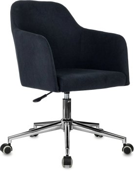 Кресло офисное Бюрократ CH-395SL черный Alfa Black крестов. металл хром