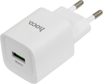 Зарядка USB-устройств Hoco C14.5A White <630214> USB (Вых. DC5/9/12V, 18W, USB)