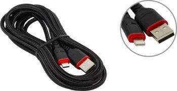 Кабель Hoco X59 Black <623056> USB AM-->Lightning 3м